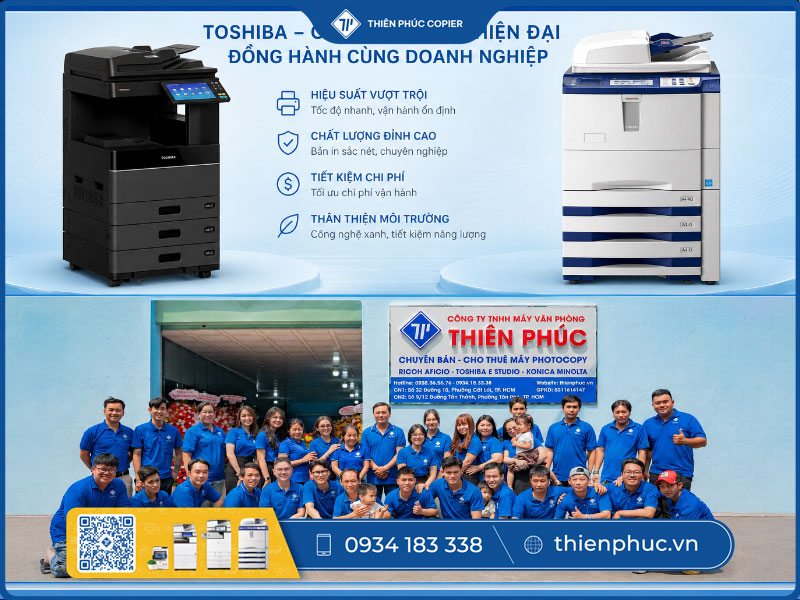 Cho thuê máy photocopy trắng đen Toshiba