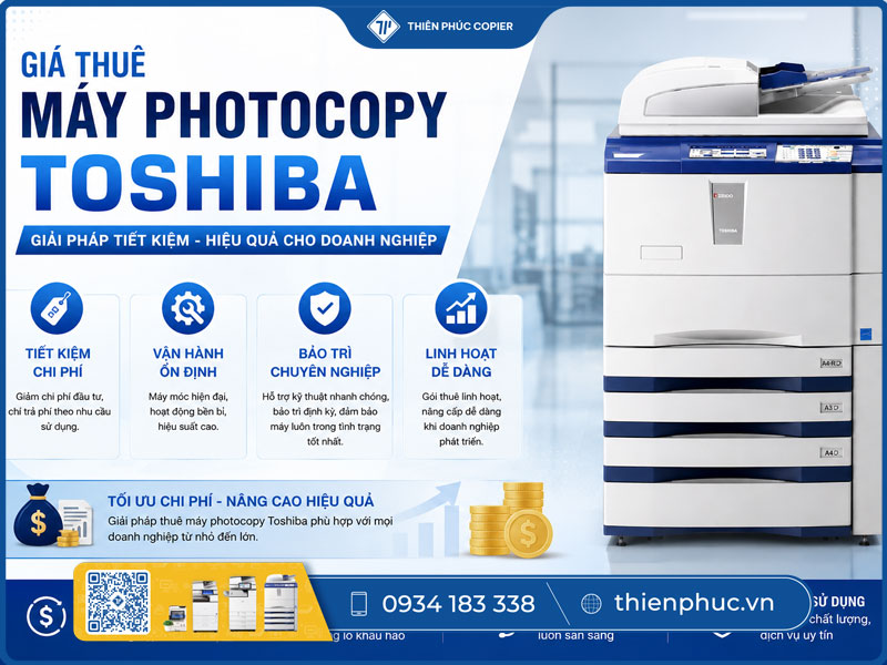 Giá thuê máy photocopy Toshiba 