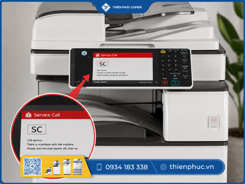 Lỗi SC máy photocopy Ricoh