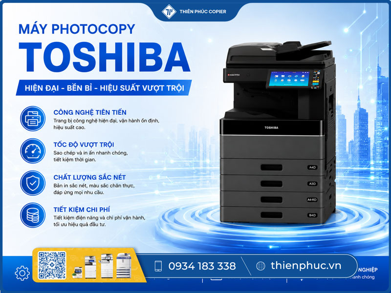 Máy photocopy Toshiba và Xerox