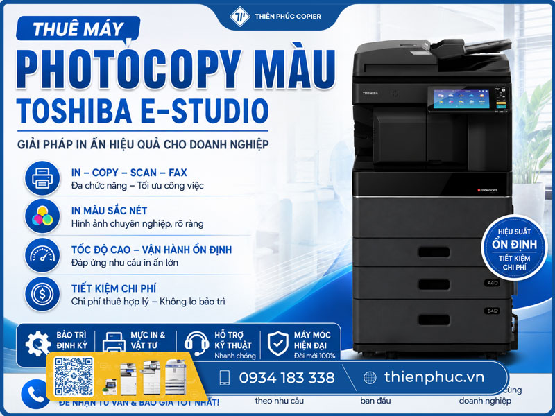 Thuê máy photocopy màu Toshiba E Studio
