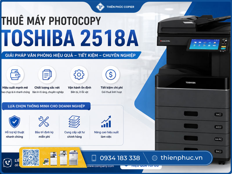 Thuê máy photocopy Toshiba 2518A