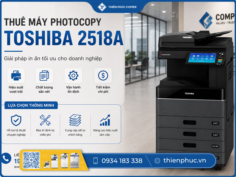Thuê máy photocopy Toshiba 2518A