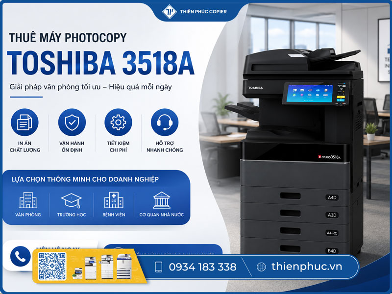 Thuê máy photocopy Toshiba 3518A