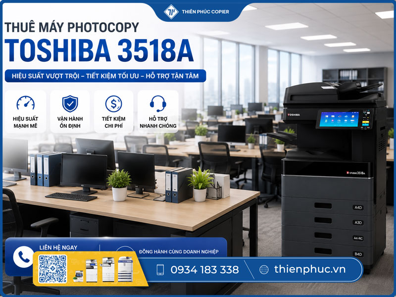 Thuê máy photocopy Toshiba 3518A