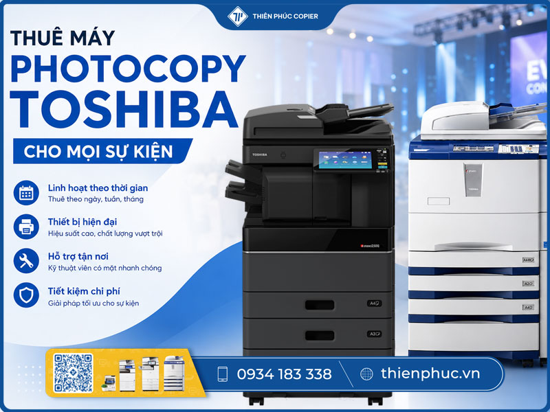 Thuê máy photocopy Toshiba sự kiện