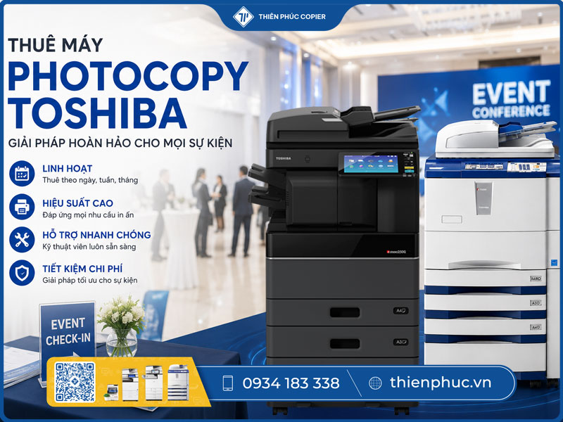 Thuê máy photocopy Toshiba sự kiện