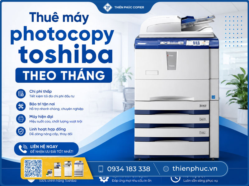 Thuê máy photocopy Toshiba theo tháng