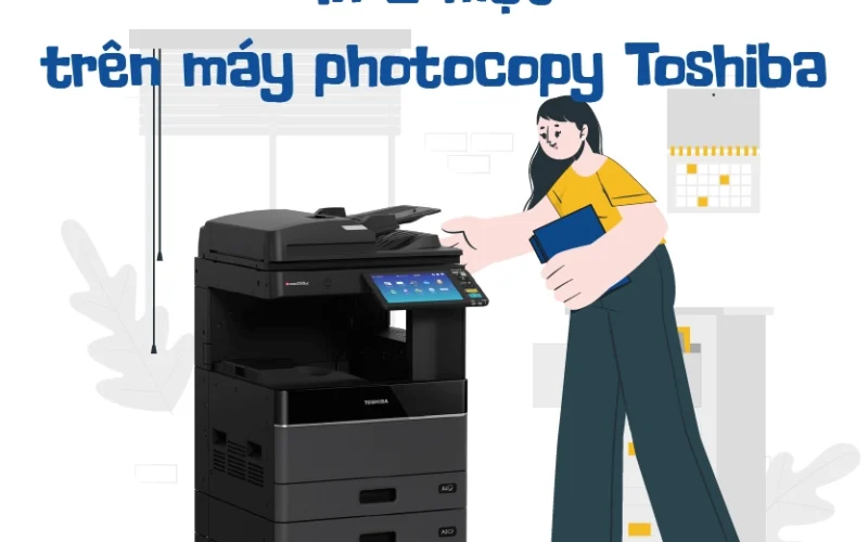 In 2 mặt trên máy photocopy Toshiba giúp tiết kiệm giấy